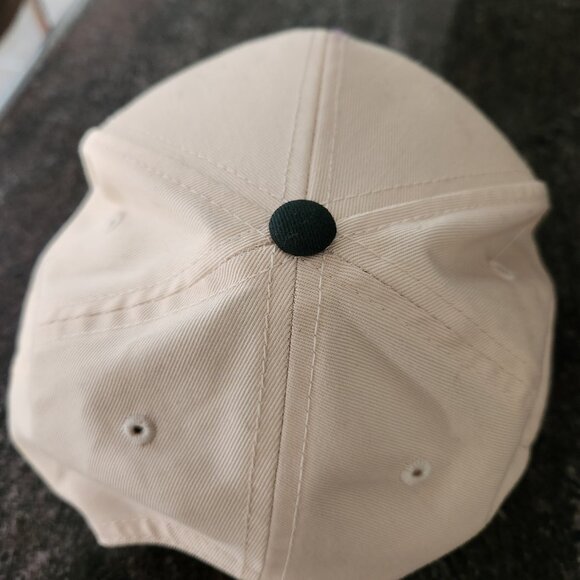 Live Laugh Liver Damage Hat Visibly Toxic Off White Dark Green - Picture 3 of 6